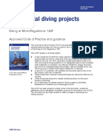 HSE L103_2014 -  Commercial diving projects offshore. Diving at Work Regulations 1997. Approved Code of Practice