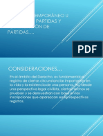 Asiento Extemporáneo U Omisión de Partidas y Rectificación