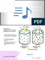 Disminución en La Presión de Vapor