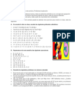 Polinomios Artimeticos - Recta Numérica - Problemas de Aplicación