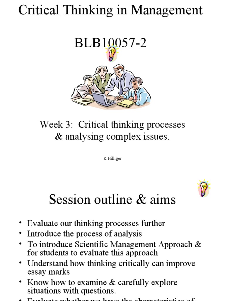 Critical Thinking in Management Analysis | PDF | Critical Thinking | Theory