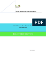 Relatório Crítica XIII Curso de Atualização de Professores 1º Ciclo