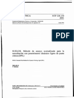 NTP 339.159-2001(Suelos)Metodo de Ensayo Normalizado para la Auscultación con Penetrómetro Dinámico Ligero de Punta Cónica(DPL).pdf