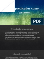 El Predicador Como Persona