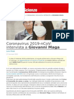 Coronavirus 2019 Ncov Intervista A Giovanni Maga