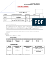 Examen parcial de Construcciones I