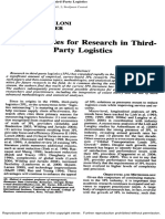 L30 - Oportunidades para la Investigación en Terceros Logística