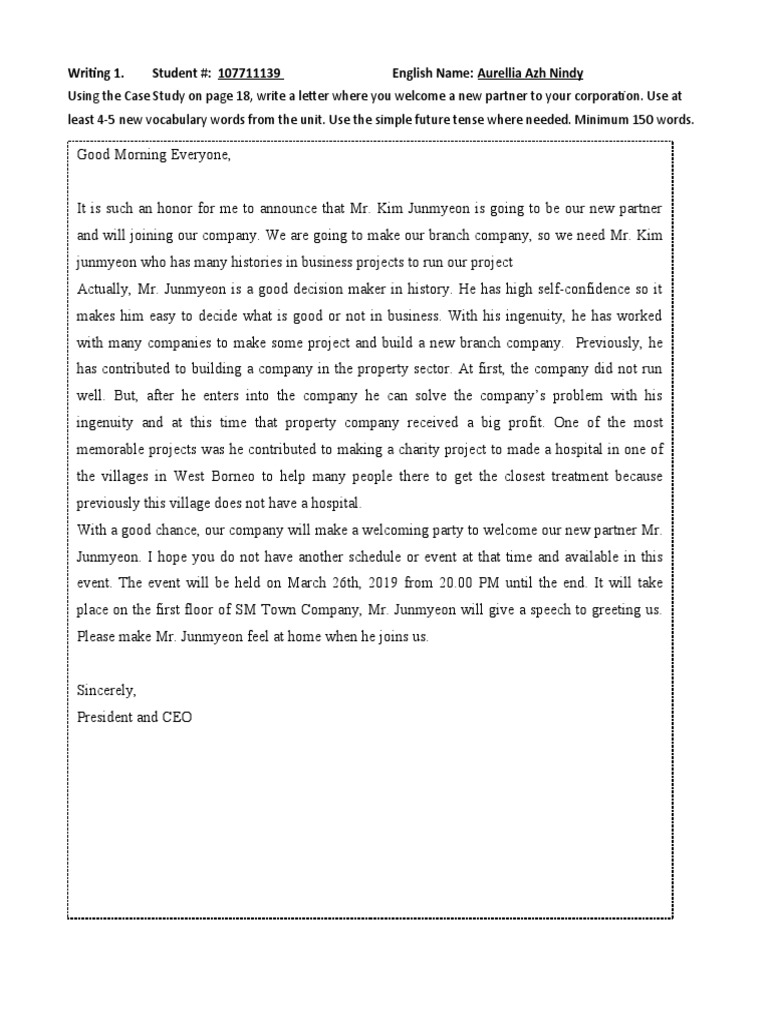Ch. 1 Writing 1 | PDF