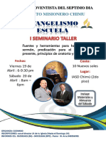 Afiche Escuela de Evangelismo