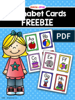 Alphabet Cards: Freebie