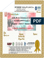 Aref Mohammed Ali Farhan: Certificate of Completion