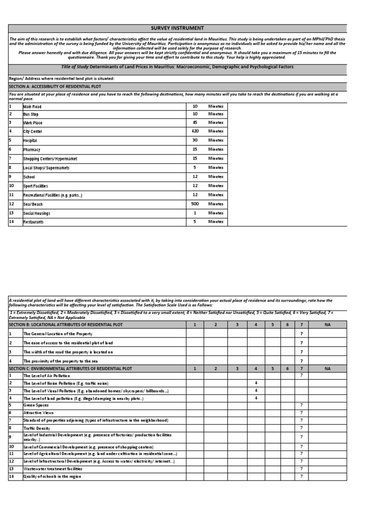 Questionnaire Real Estate 02.12.19 PDF Real Estate Appraisal