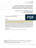 Factores y Componentes Del Desempeño Ocupacional en Niños y Niñas