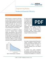 Aquaanalytics Engineering Notes: Dissolved Oxygen Studies and Deaerator Efficiency