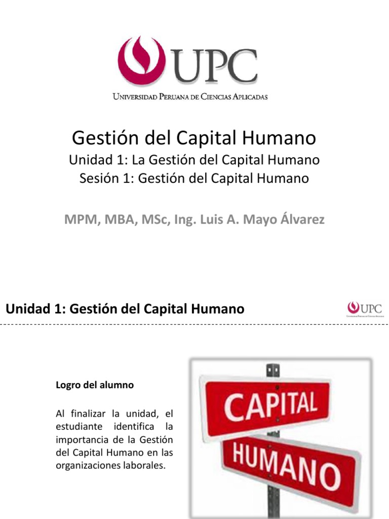 01-GCH UPC La Gestion Del Capital Humano | PDF | Planificación
