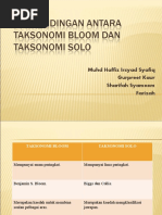Download PERBANDINGAN ANTARA TAKSONOMI BLOOM DAN TAKSONOMI SOLO by Ukhti Farizah SN47155311 doc pdf