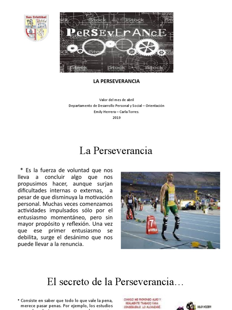 La Importancia de la Perseverancia | PDF