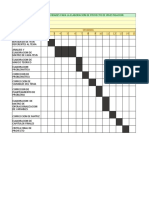 Cronograma de actividades investigación proyecto 15 semanas