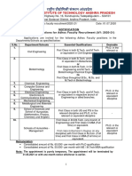 Adhoc Faculty Adevrtisement - 2020 - 21 PDF