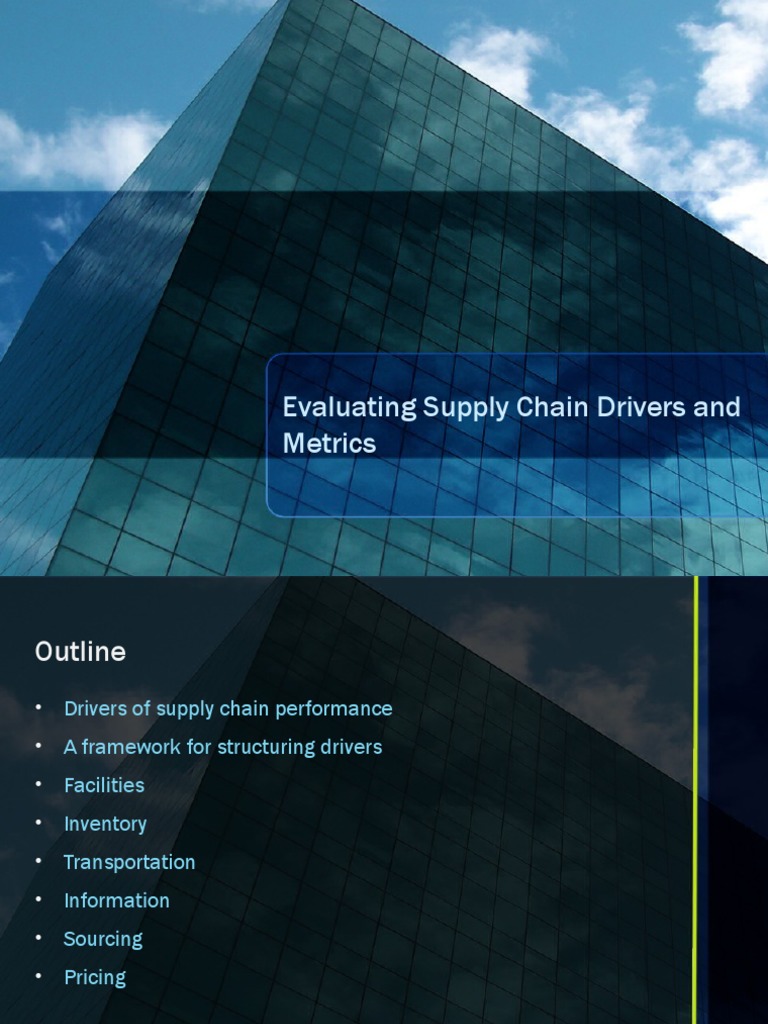 Supply Chain Performance Drivers Explained | PDF | Supply Chain | Pricing