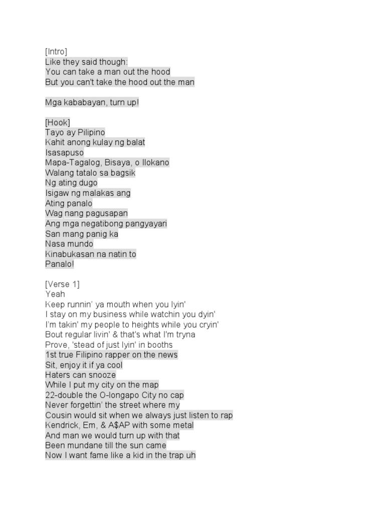 Panalo By Ez Mil Pdf Philippines Languages Of Southeast Asia