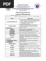 Alegria Stand Alone Senior High School: Semi-Detailed Lesson Plan in