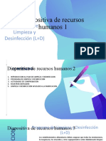 Diapositiva de Recursos Humanos 1: Programa de Limpieza y Desinfección (L+D)