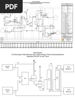 Process Flow Diagram Pra Rancangan Pabrik Benzene Dari Touene Dengan Thermal Hydrodealkylation Kapasitas 400.000 Ton Per Tahun