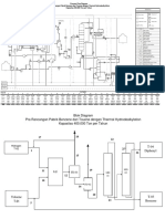 Process Flow Diagram Pra Rancangan Pabrik Benzene Dari Touene Dengan Thermal Hydrodealkylation Kapasitas 400.000 Ton Per Tahun