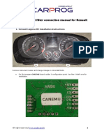 CANEMU CAN Filter Connection Manual For Renault: Renault Laguna III Installation Instructions