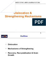 Dislocation & Strengthening Mechanisms: Universiti Tunku Abdul Rahman (Utar)