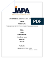 Tarea 04 Fundamentos y Estructura Del Curriculo Dominicano