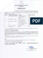 Admission Notice of Dhanamanjuri University, 2020-21