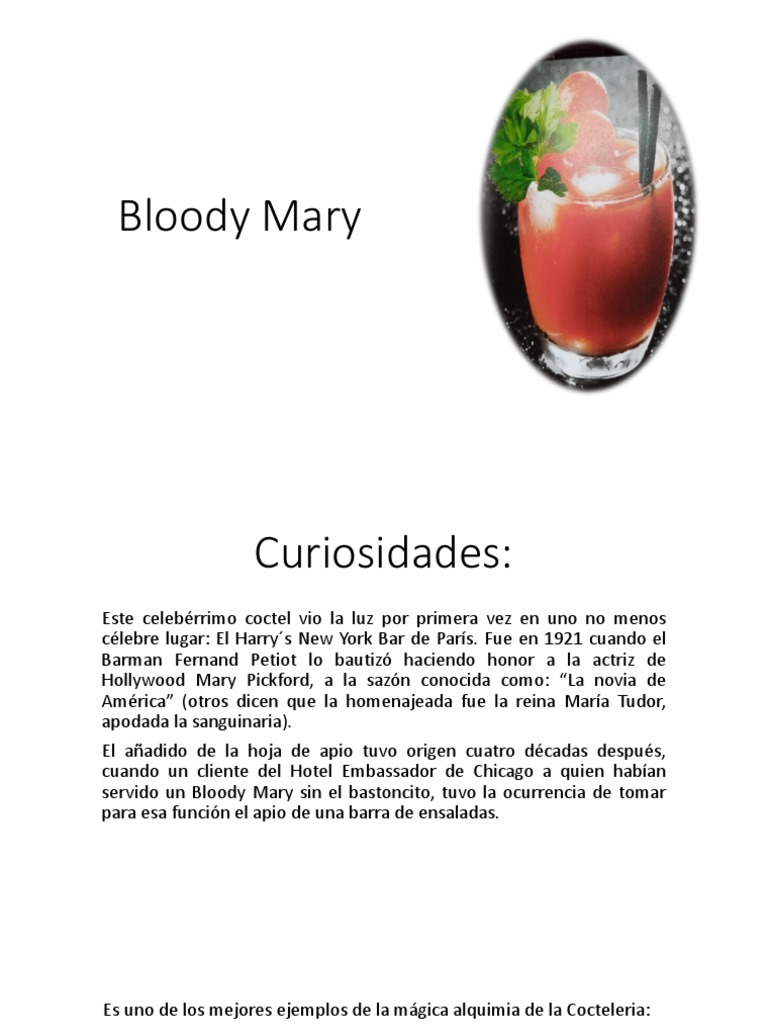 Variantes de Bloody Mary PDF