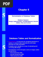 Normalization of Database Tables