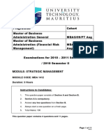 Strategic Management Mba PDF