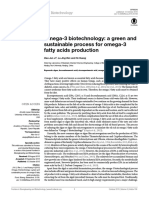 Omega-3 Biotechnology: A Green and Sustainable Process For Omega-3 Fatty Acids Production
