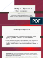 Maridel Badoles (Taxonomy of Objectives in The 3 Domains)