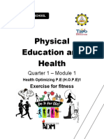 Physical Education and Health: Quarter 1 - Module 1