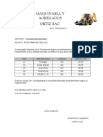 Proforma Maquinaria y Agregados