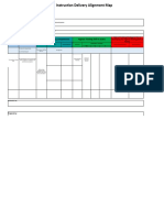 Classroom Instruction Delivery Alignment Map