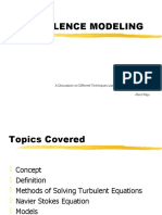 Turbulence Modeling: A Discussion On Different Techniques Used in Turbulence Modeling - Reni Raju