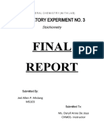 Final: Laboratory Experiment No. 3