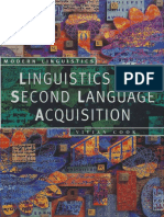 Linguistics and Second Language Acquisition - Vivian Cook PDF