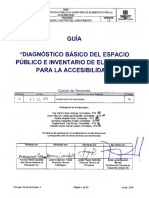 Guic08 - Diagnostico - Basico - Espacio - Publico - e - Inventario - Elementos - para - La - Accesibilidad - V 1 0 PDF