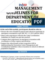 Presentation_Camp Management Guidelines for DepEd
