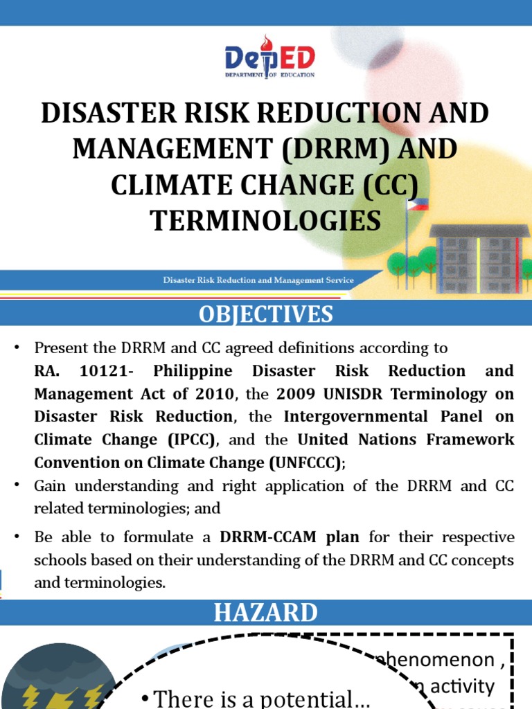 DRRM and Climate Change Terminologies | PDF | Global Warming ...