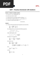 DSP1 - Practice Homework With Solutions