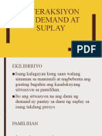 Interaksiyon NG Demand at Suplay