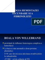 4.PATOLOGIA HEMOSTAZEI SECUNDARE SI FIBRINOLIZEI modificata (29.10.2019)